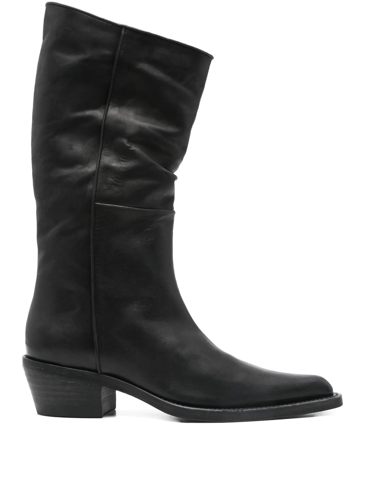 Khaite - Clive Leather Pointed-toe Boots