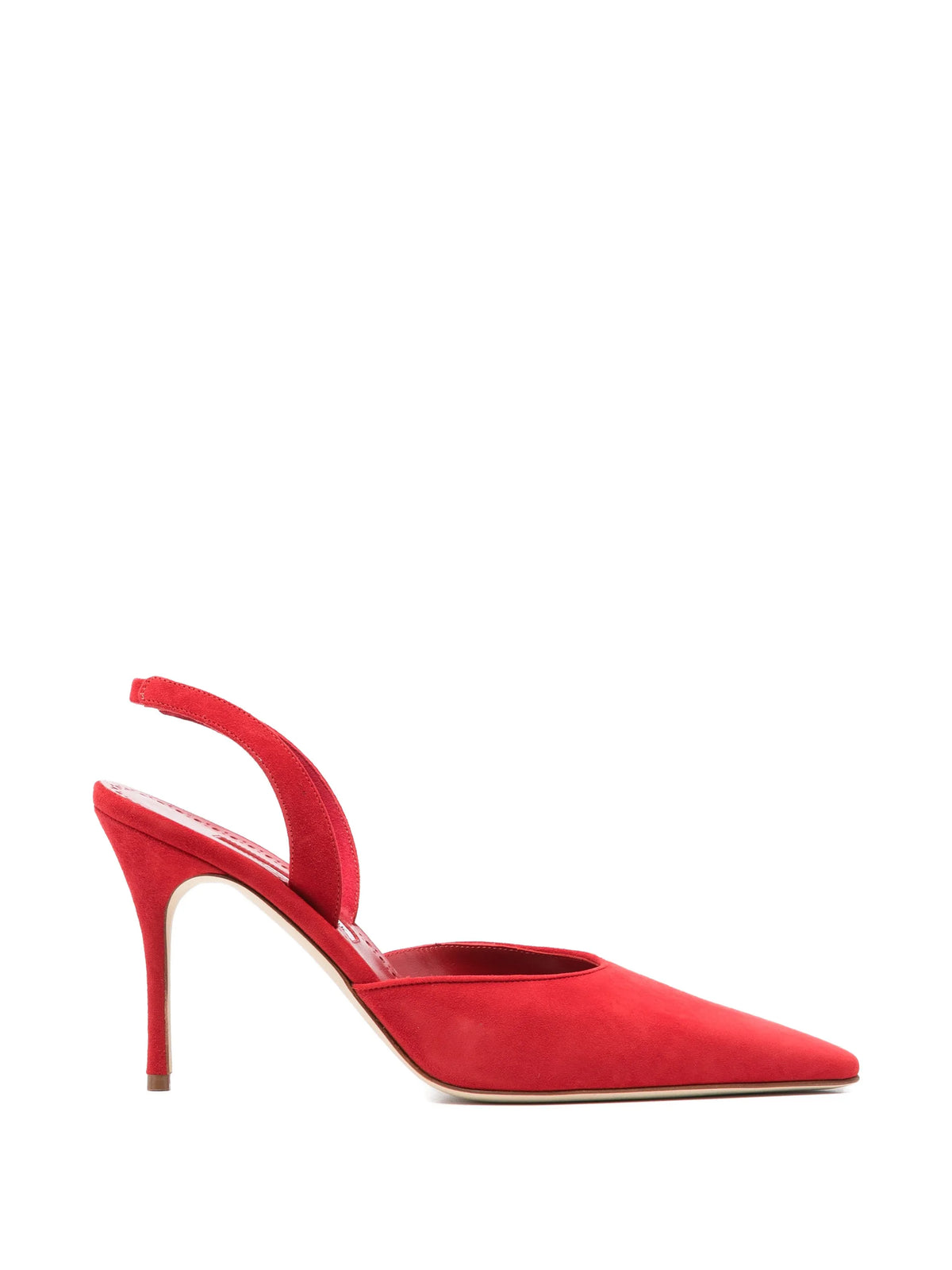 Manolo Blahnik - Borelapla Suede Slingback Pumps