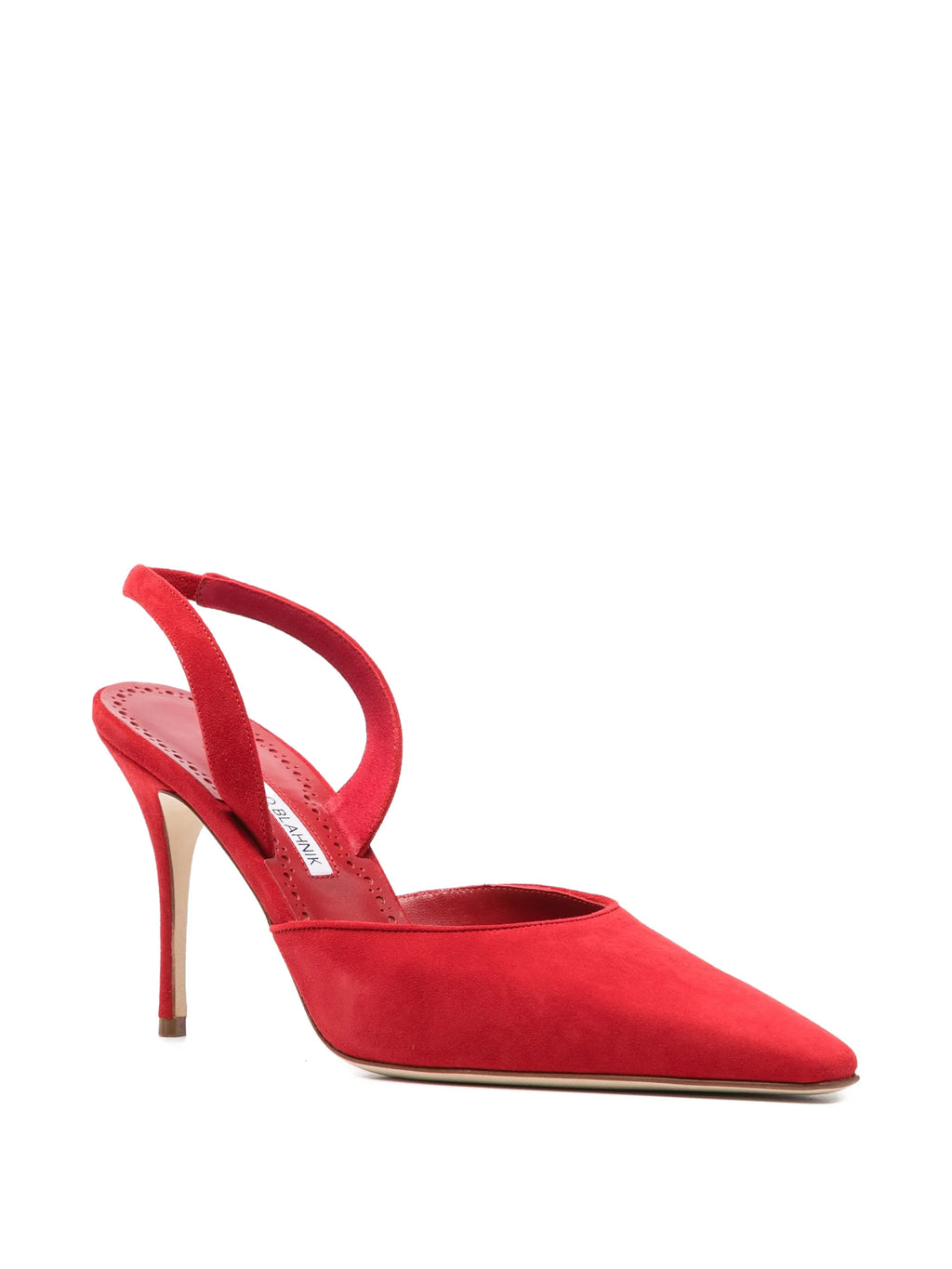 Manolo Blahnik - Borelapla Suede Slingback Pumps