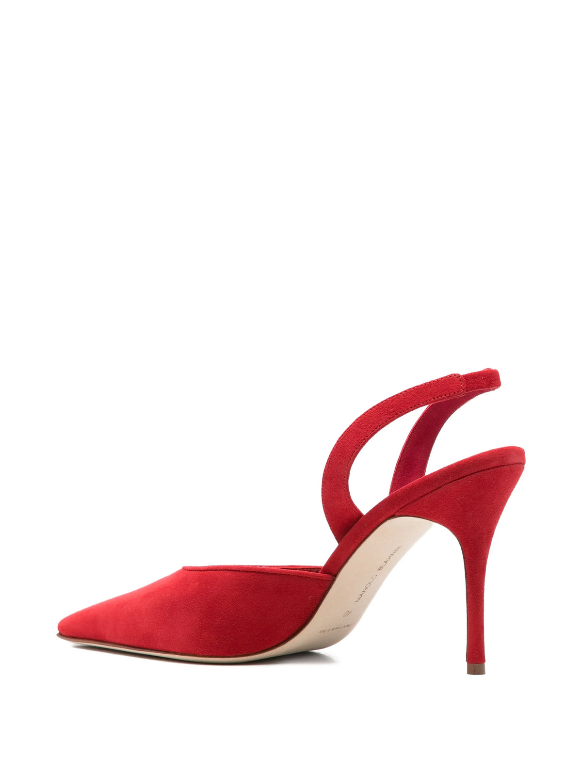 Manolo Blahnik - Borelapla Suede Slingback Pumps