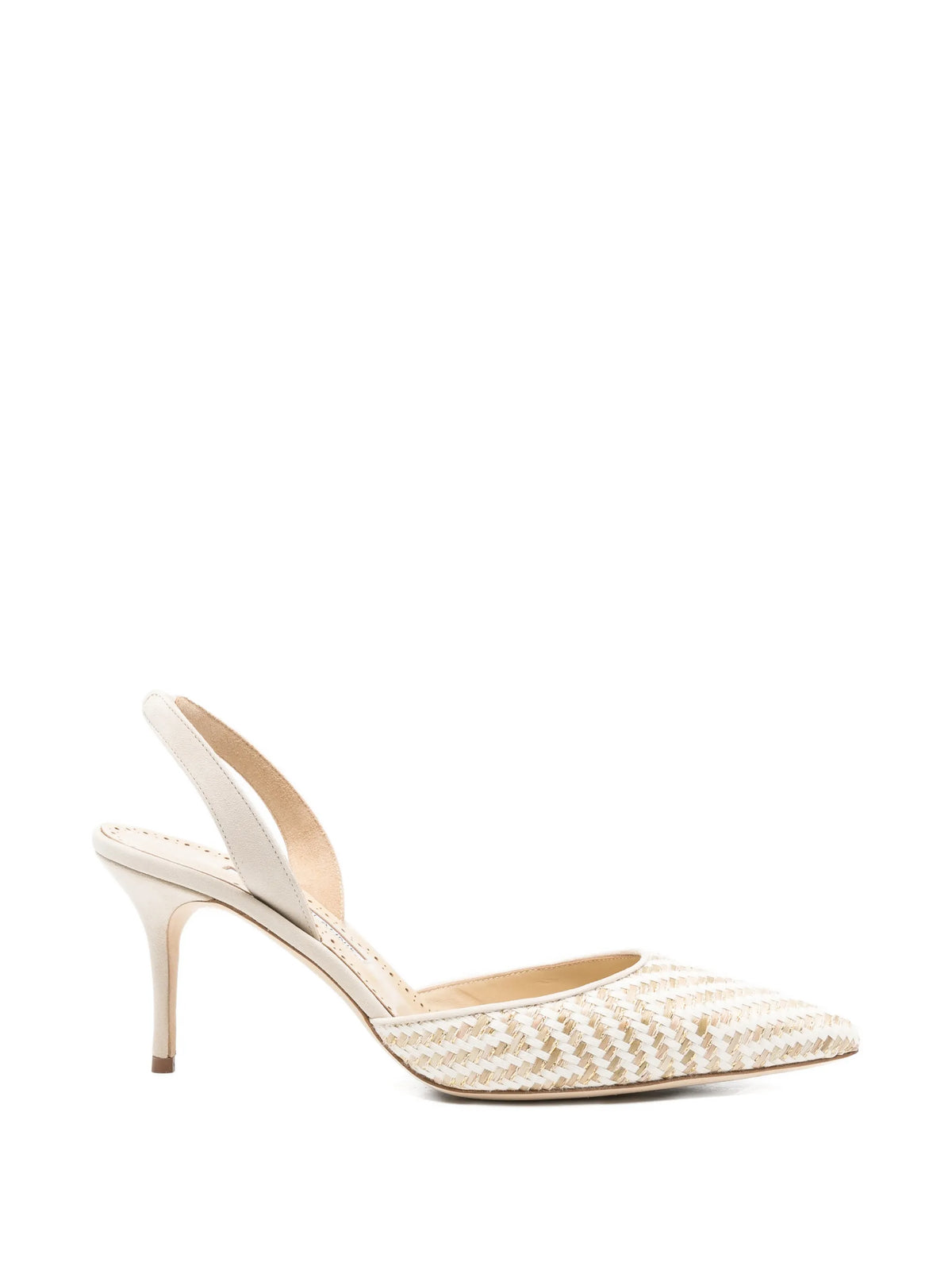 Manolo Blahnik - Carolyne Raffia-effect Pumps