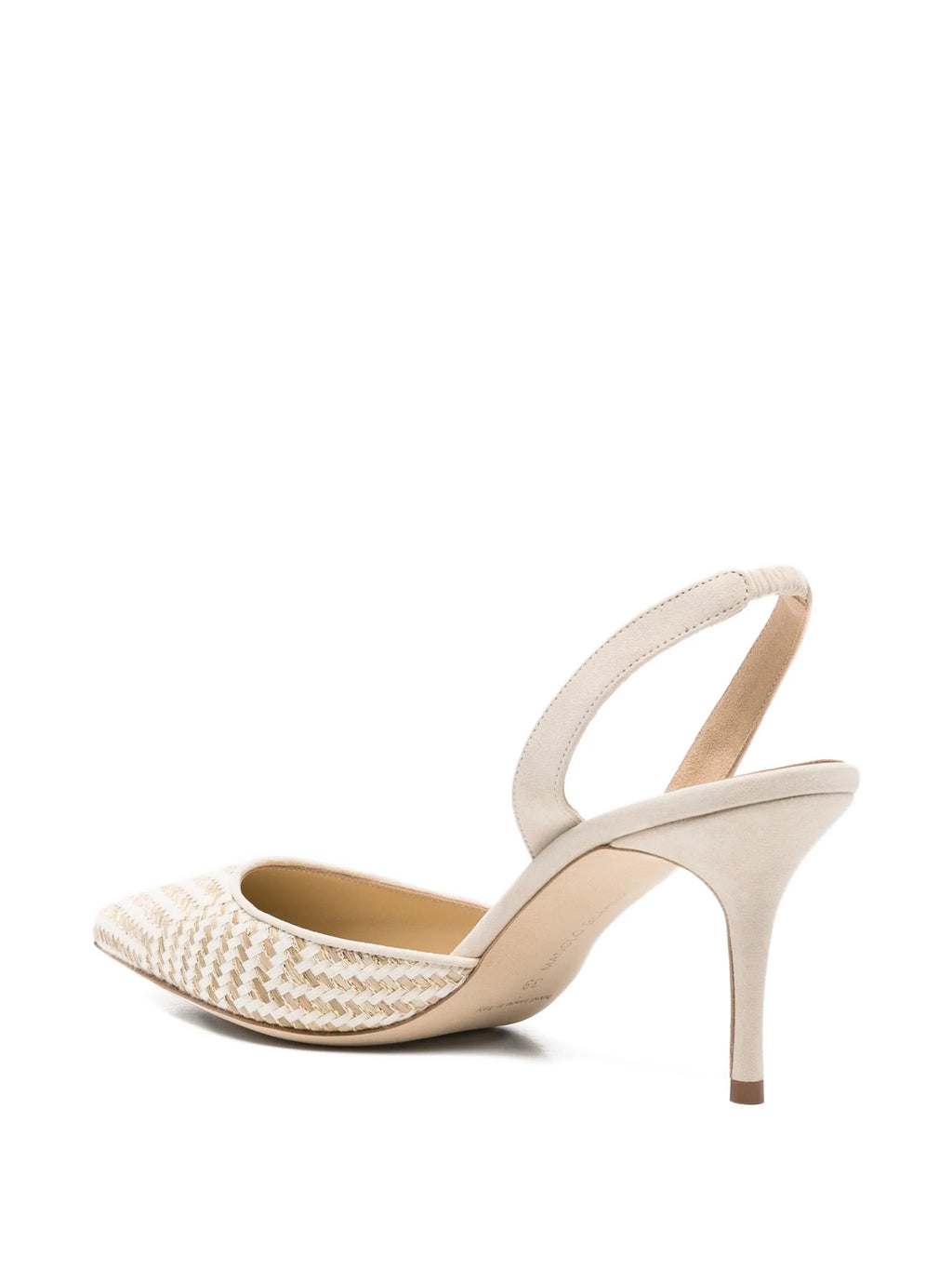 Manolo Blahnik - Carolyne Raffia-effect Pumps