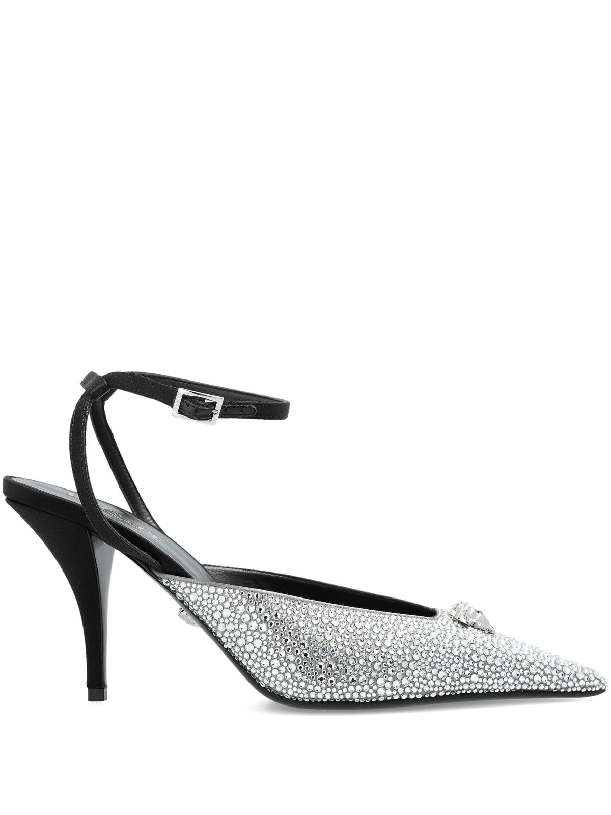Versace - 85mm Crystal La Medusa Slingback Pumps
