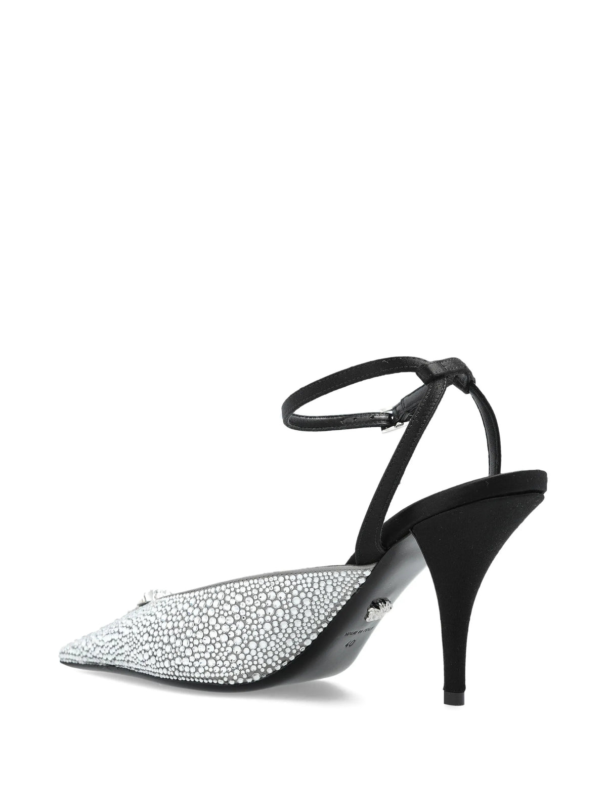 Versace - 85mm Crystal La Medusa Slingback Pumps