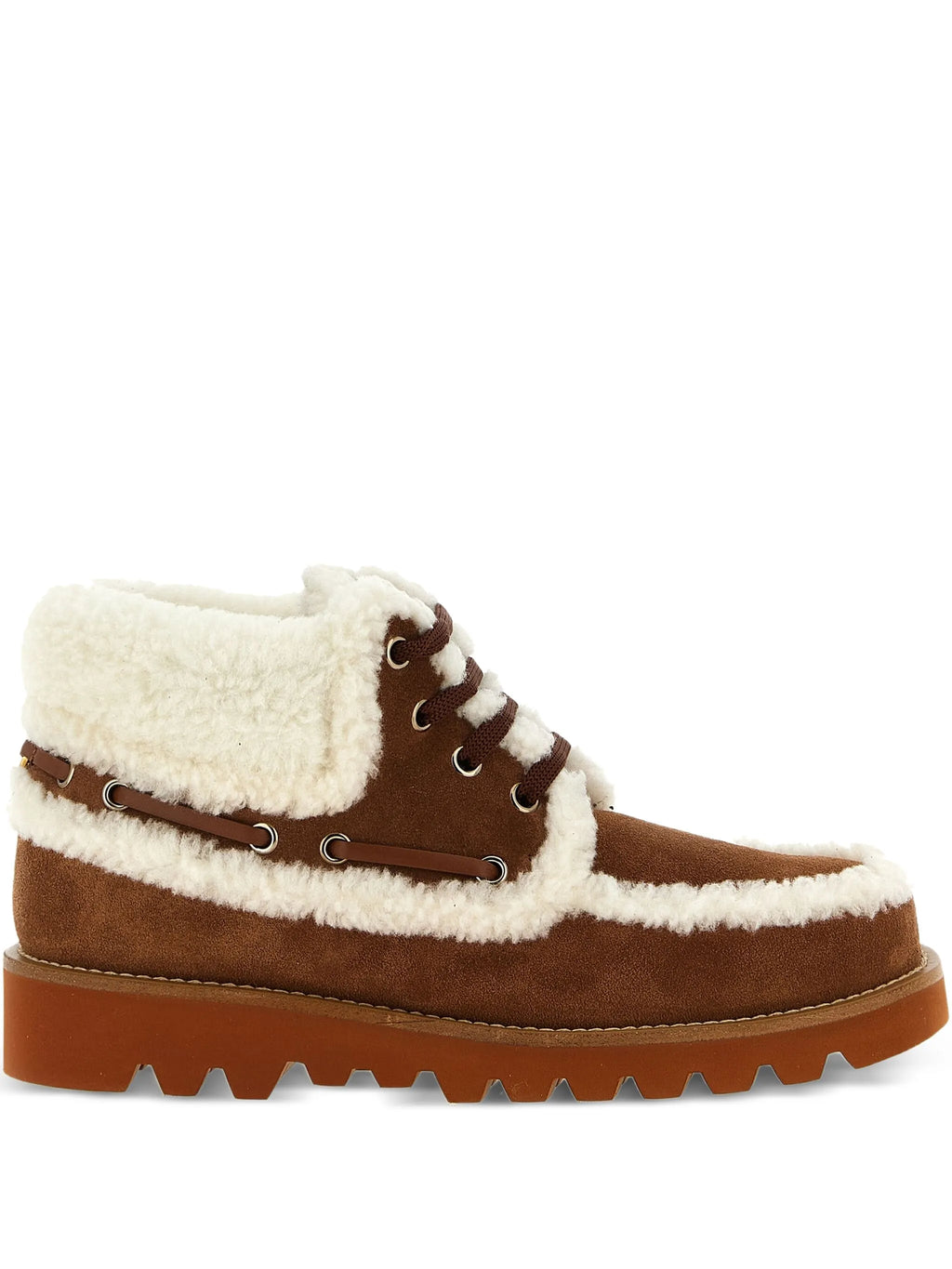 Valentino - VLogo-detail Lace-up Leather Boots