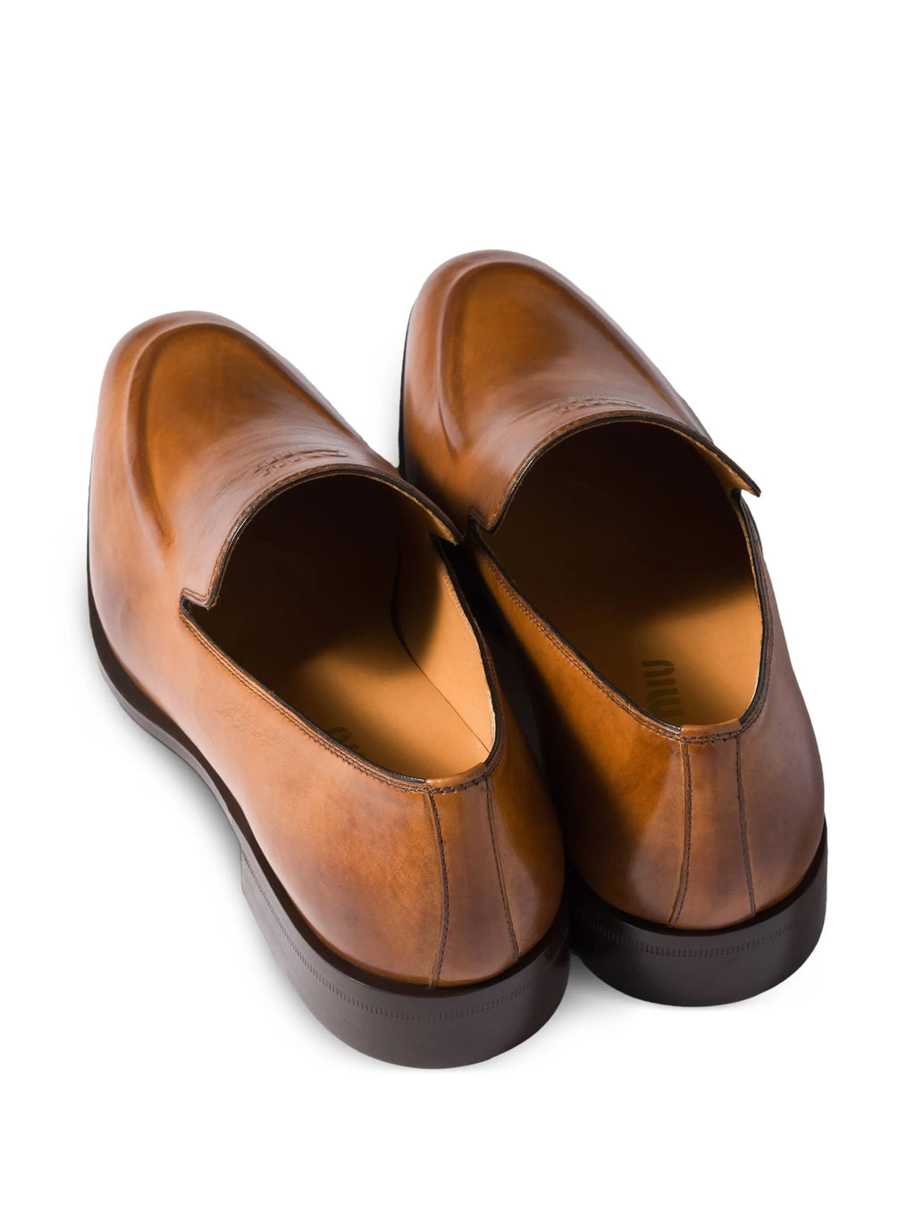 Miu Miu - Embossed-logo Loafers