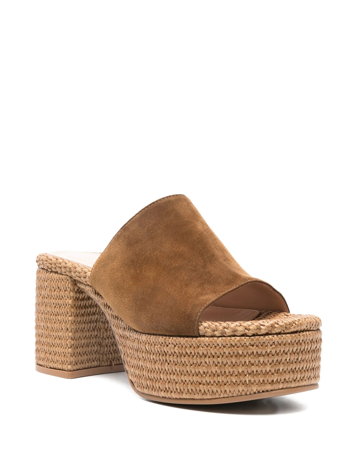 Gianvito Rossi - Platform Suede Mule Sandals