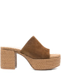 Gianvito Rossi - Platform Suede Mule Sandals