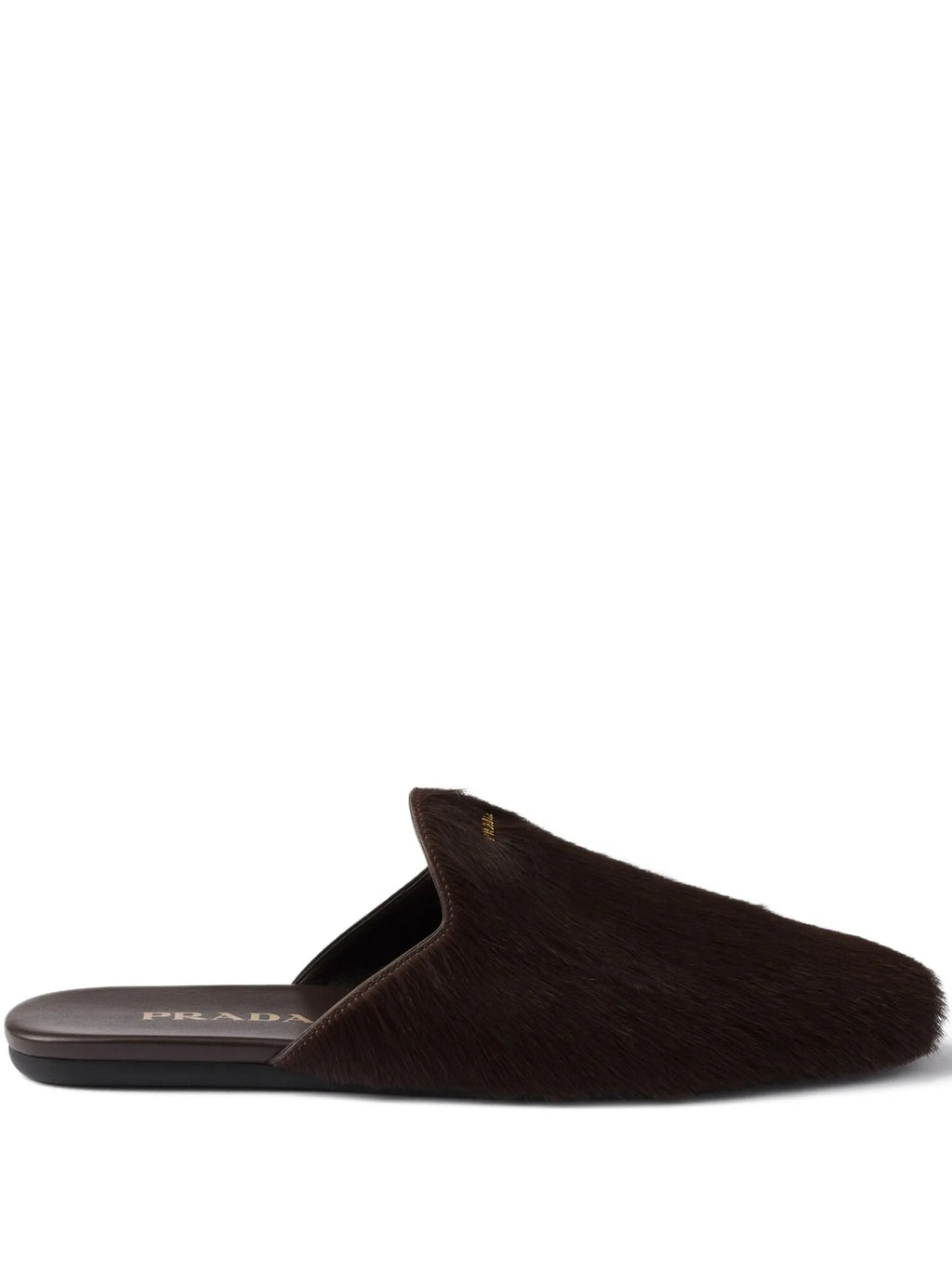 Prada - Logo-plaque Hair-calf Mules