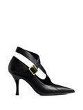 Khaite - 85mm Leather Heeled Pumps