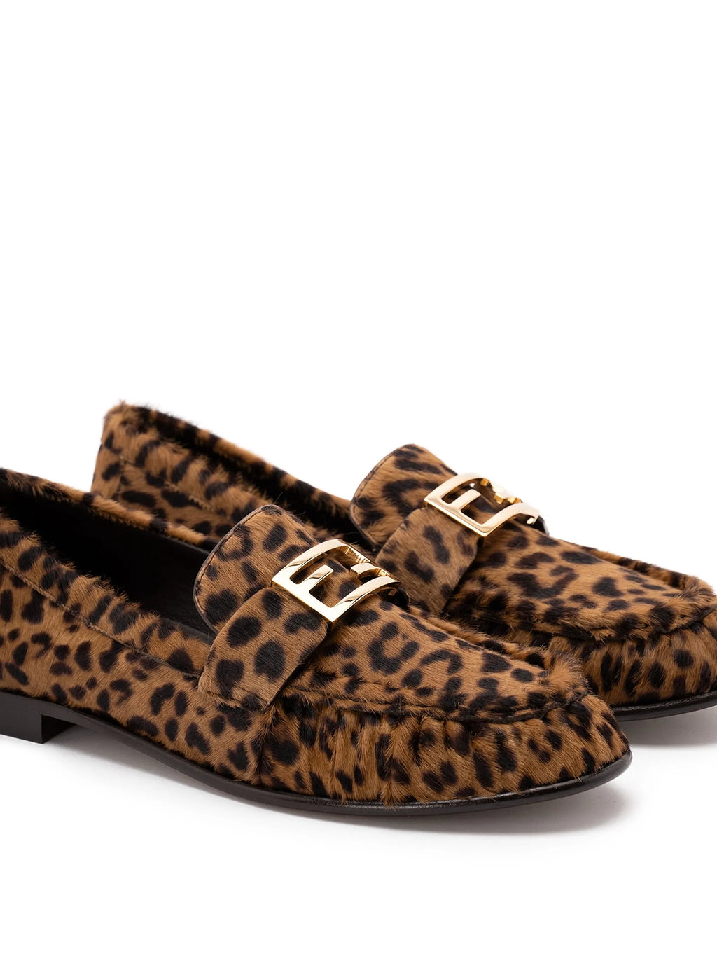 Fendi - Baguette Leopard-print Loafers