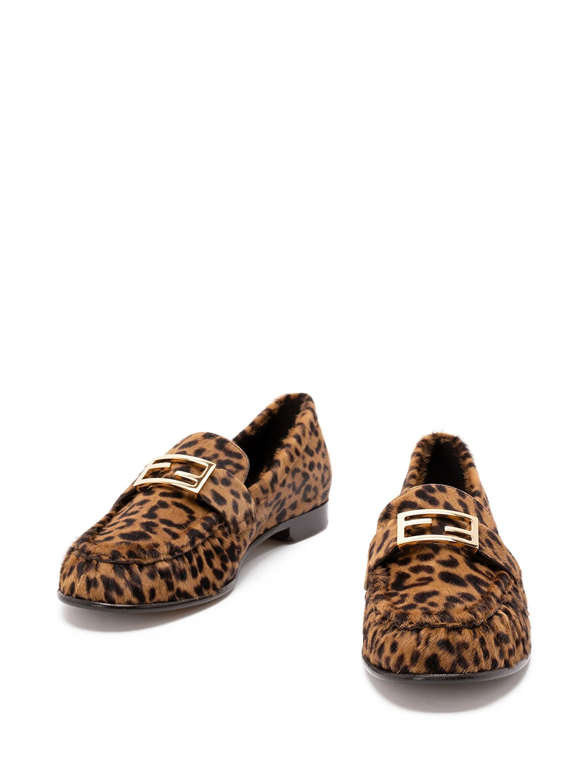 Fendi - Baguette Leopard-print Loafers