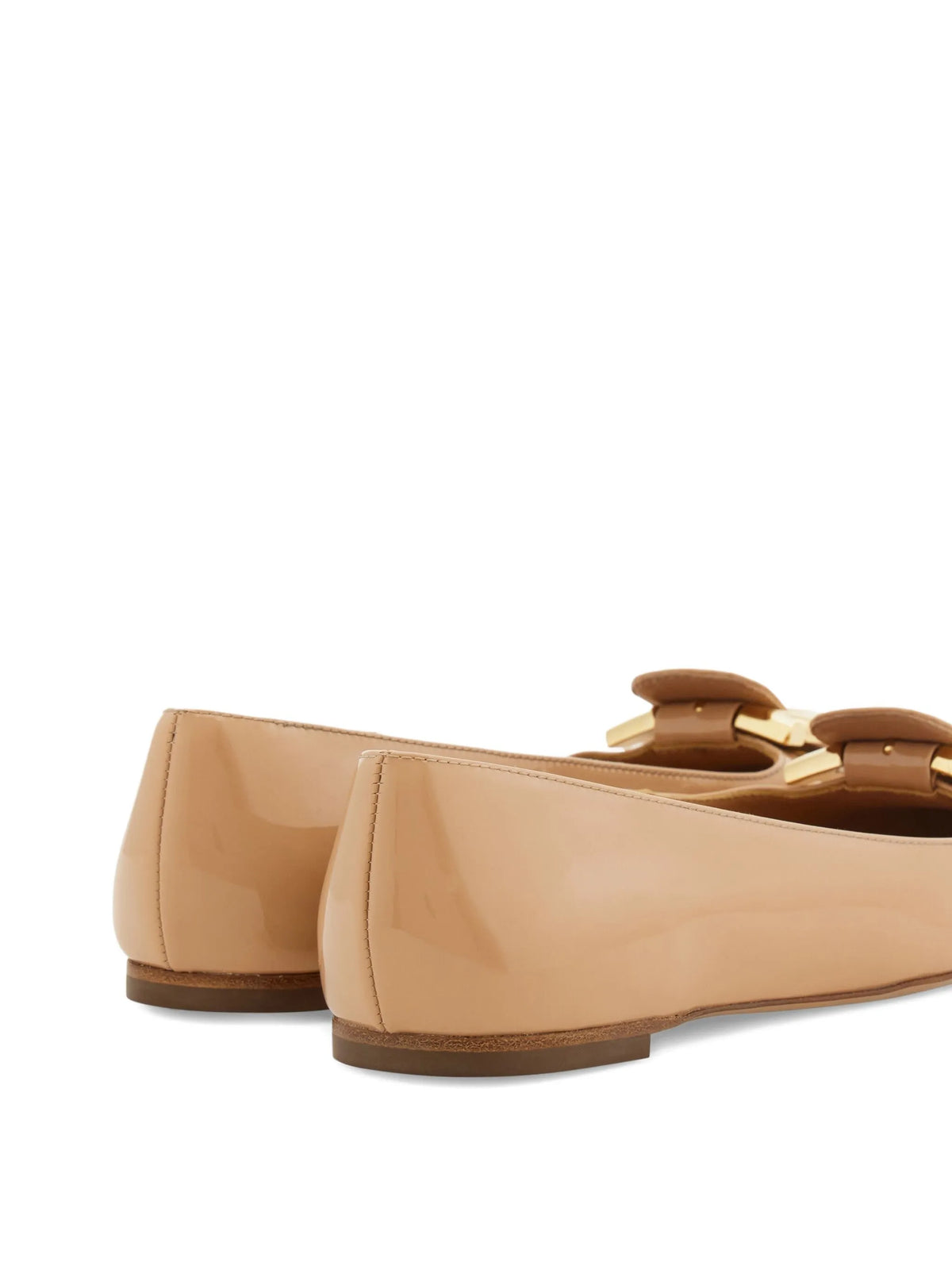 Ferragamo - Gancini Metal Flat Ballerinas