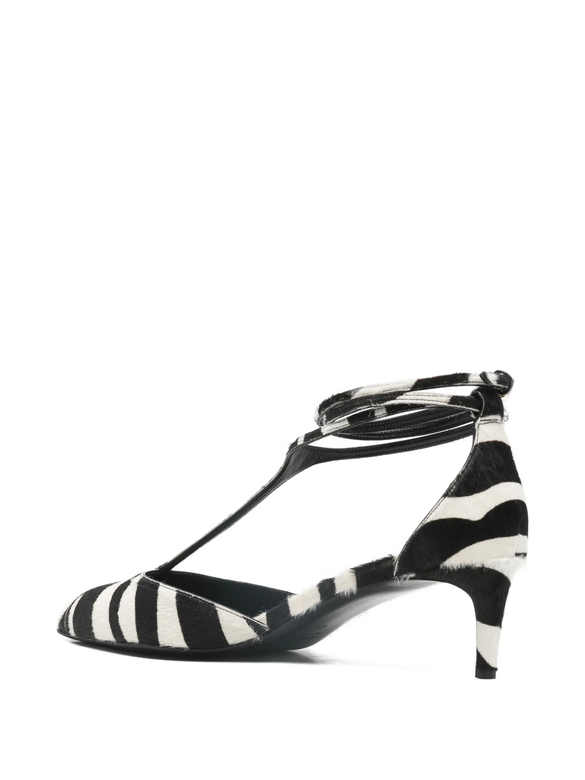 Khaite - Mia Zebra Print T-strap Pumps