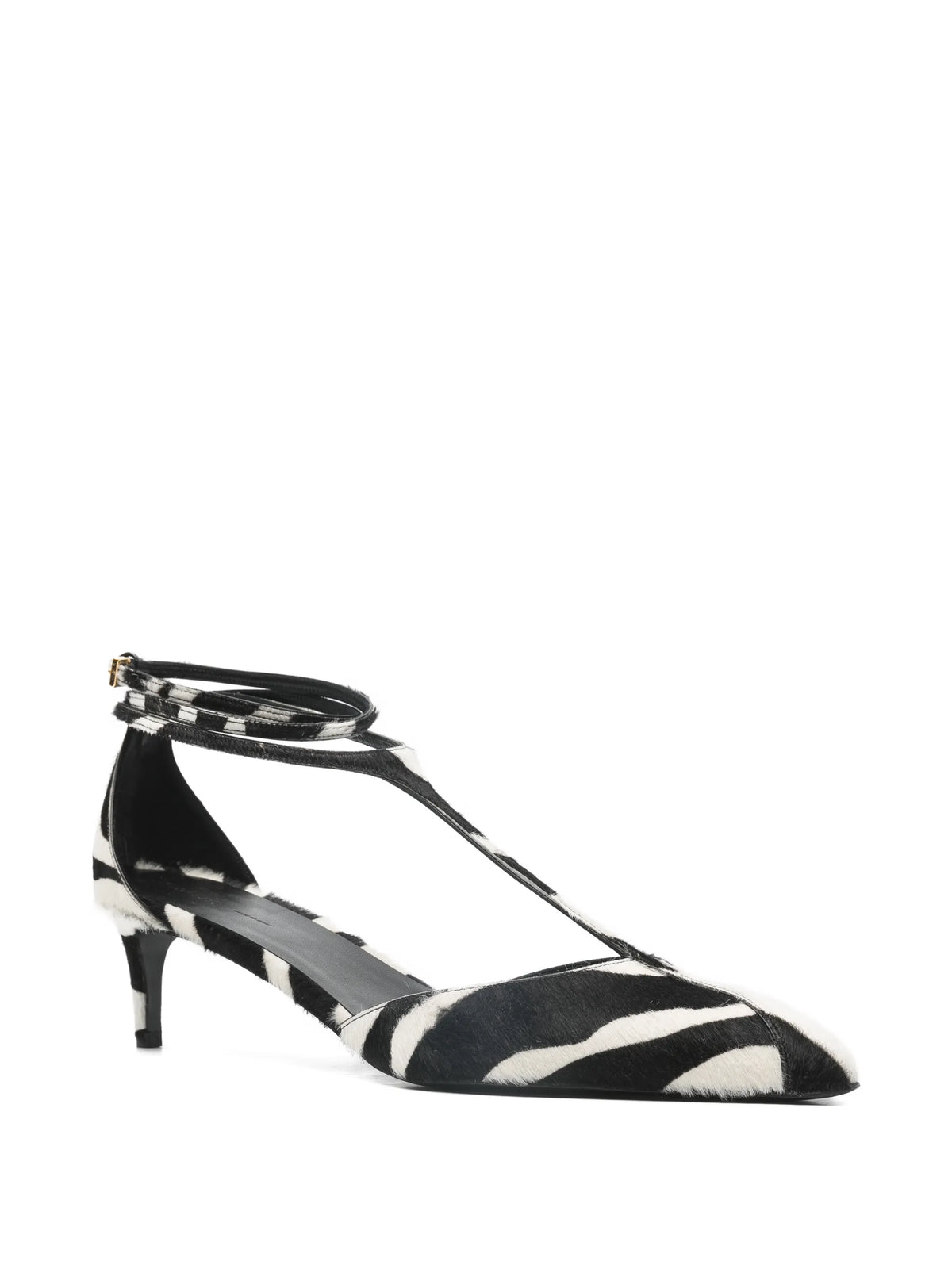 Khaite - Mia Zebra Print T-strap Pumps