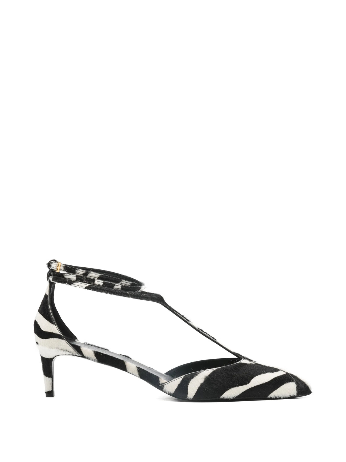 Khaite - Mia Zebra Print T-strap Pumps