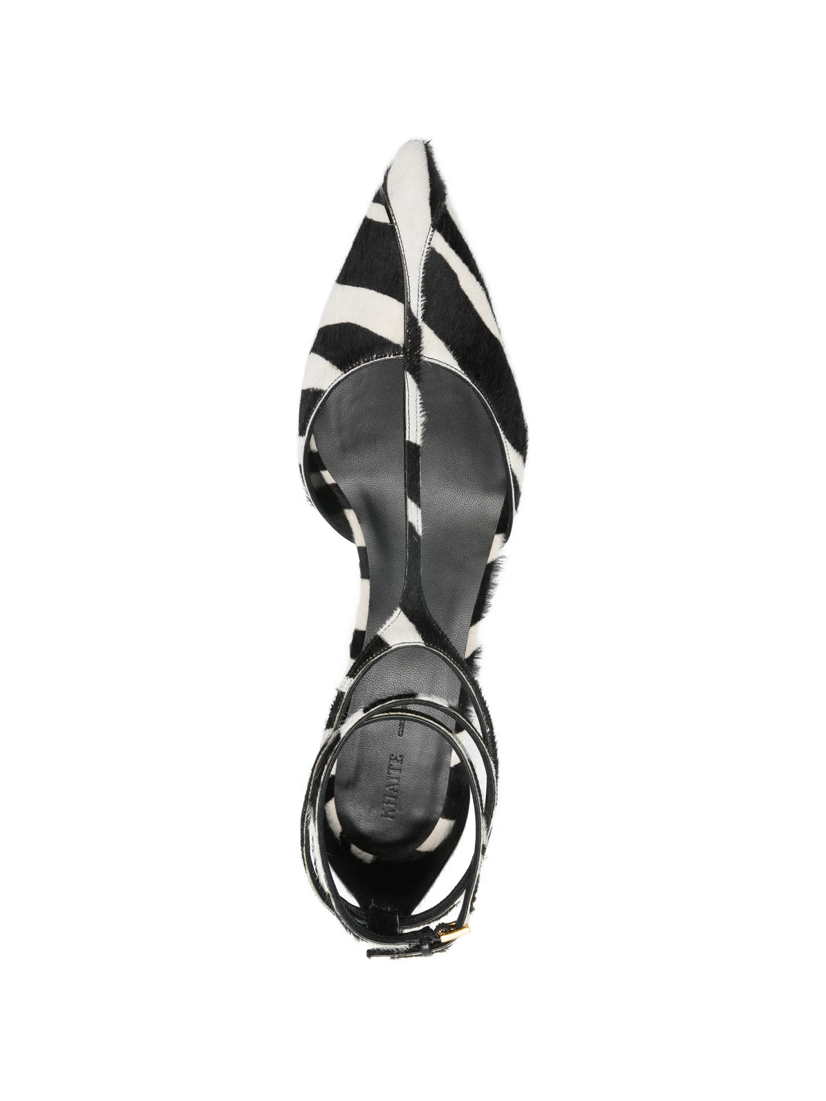 Khaite - Mia Zebra Print T-strap Pumps