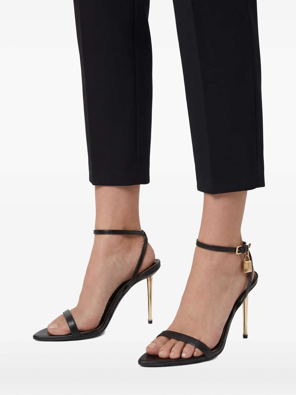 Tom Ford - Pointed-toe Padlock Heeled Sandals