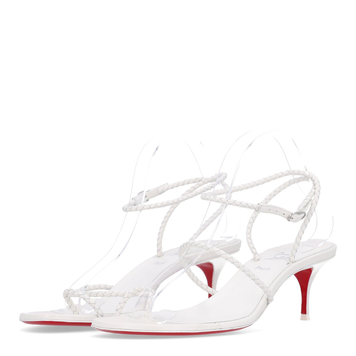 Christian Louboutin - X Idris Elba Hibaq Calfskin Braided 55mm Sandals