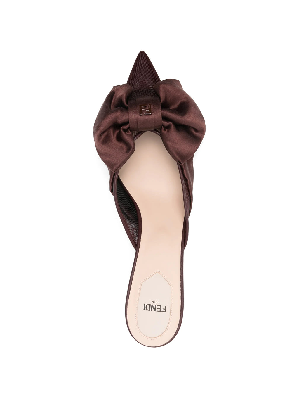 Fendi - Colibrì Red Satin Mules