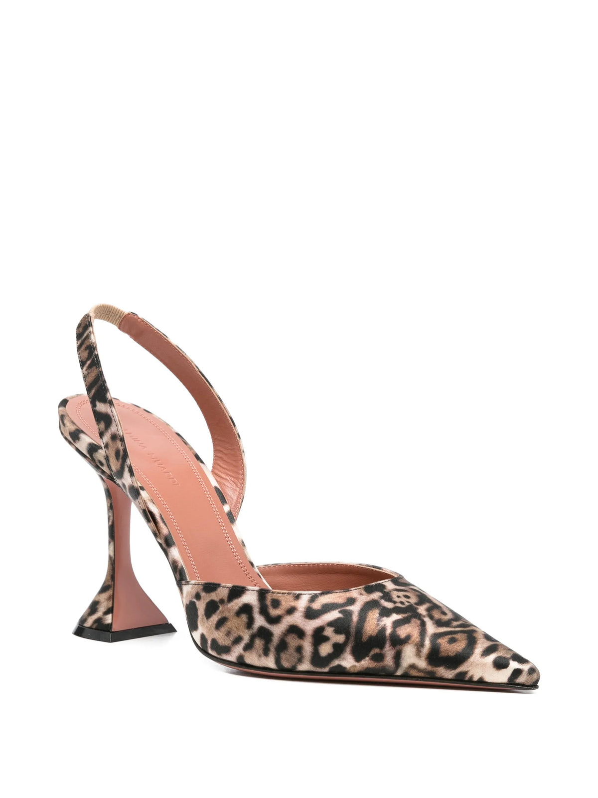 Amina Muaddi - Holli Leopard Slingback Pumps