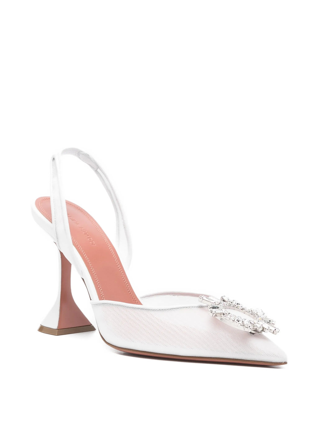 Amina Muaddi - Begum Mesh Embellishment Pumps