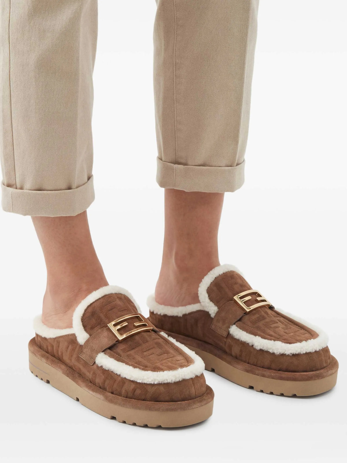Fendi - Apres Chic Logo-buckle Mules
