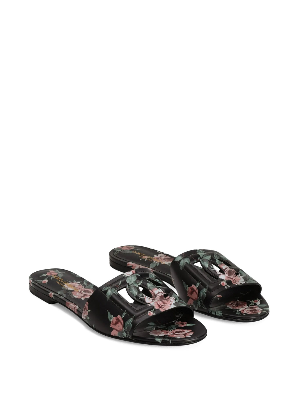 Dolce & Gabbana - Logo Floral Print Slides
