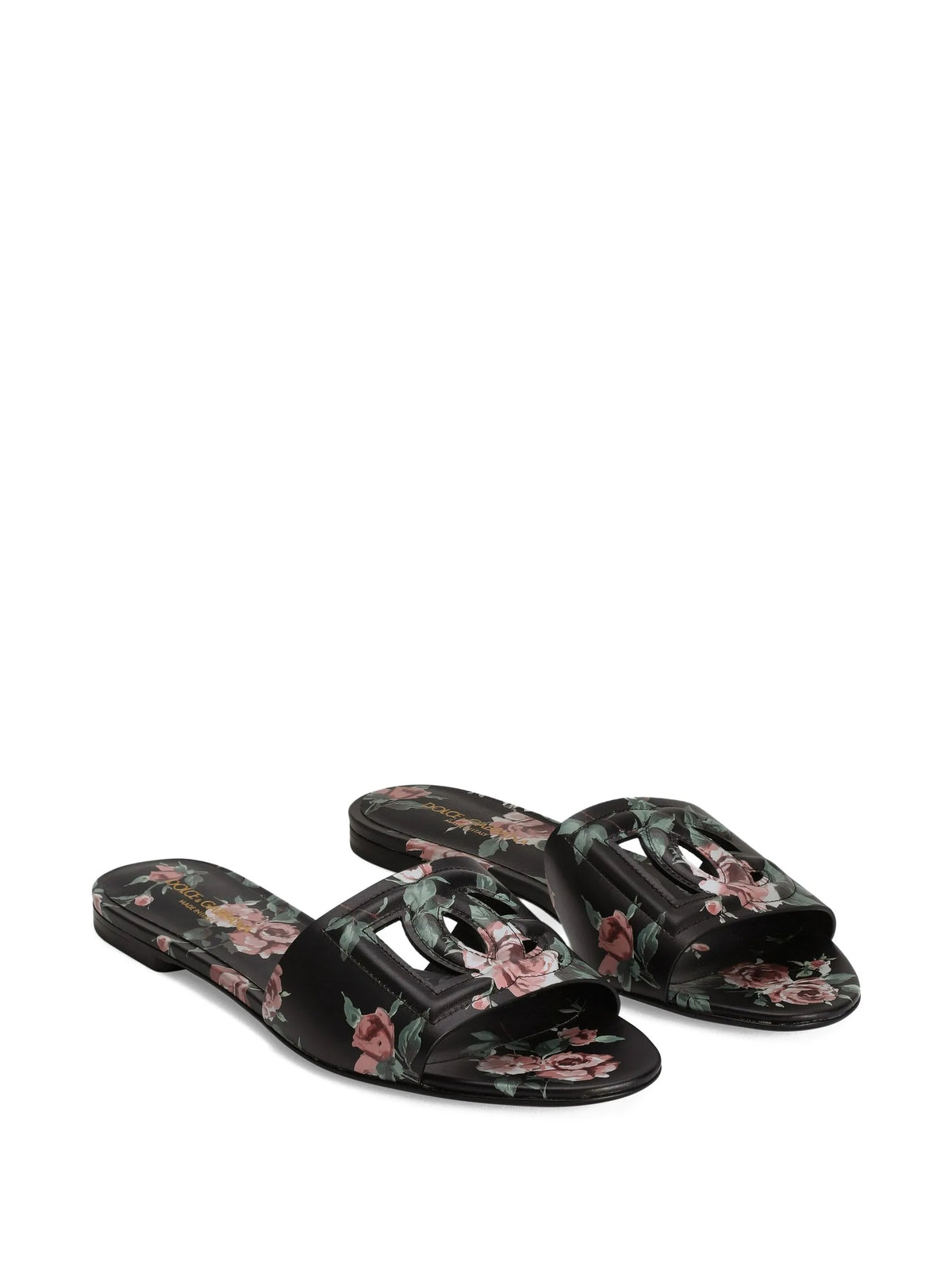 Dolce & Gabbana - Logo Floral Print Slides