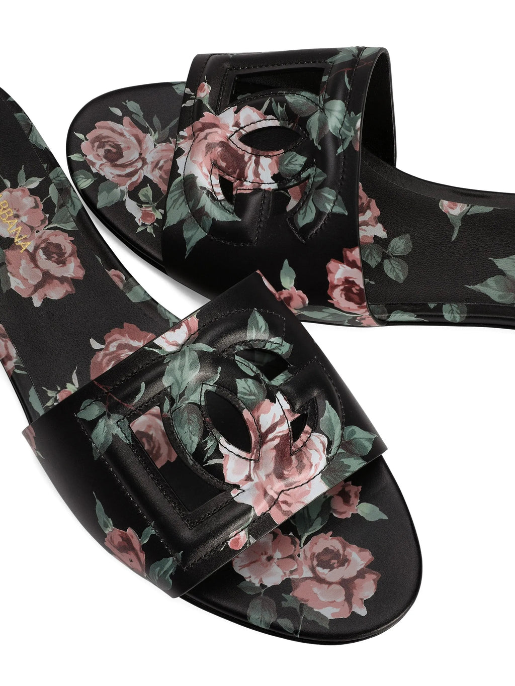 Dolce & Gabbana - Logo Floral Print Slides