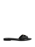 Dolce & Gabbana - Silk Nappa Leather Flat Slippers