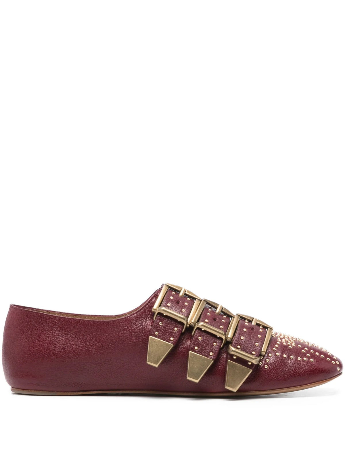 Chloé - Susanna Square-toe Buckle Flat Pumps
