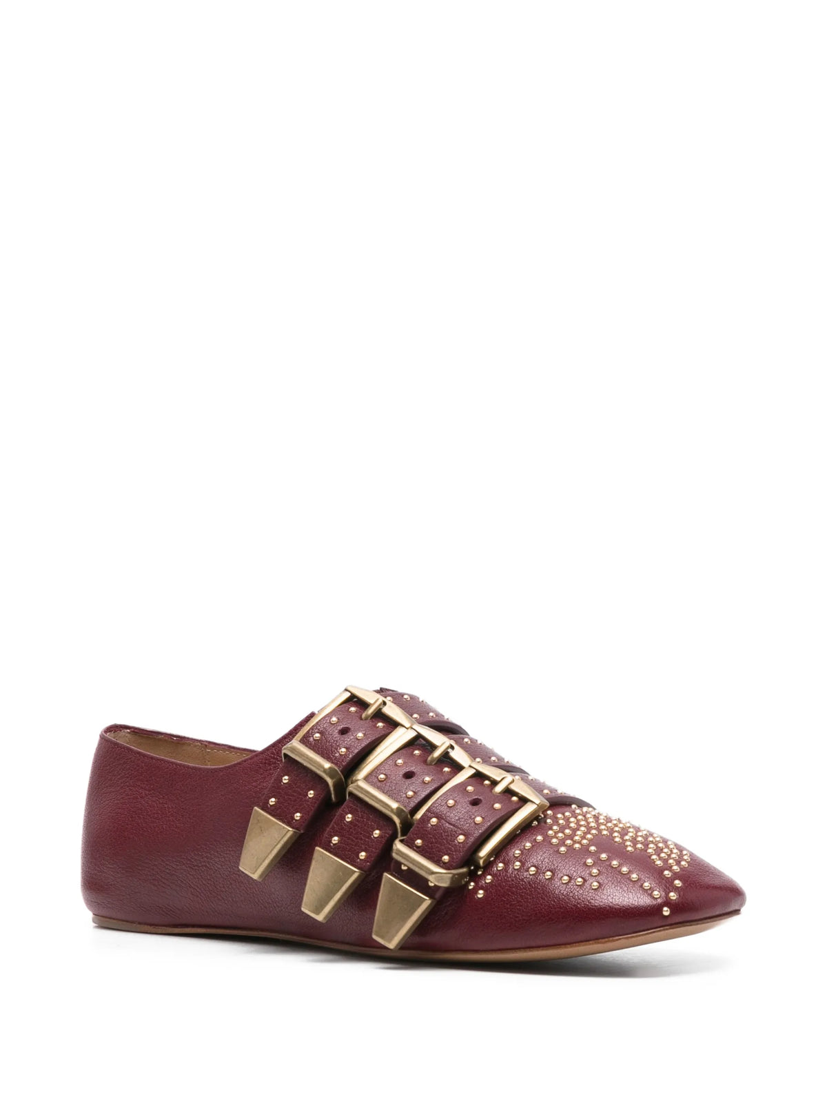 Chloé - Susanna Square-toe Buckle Flat Pumps