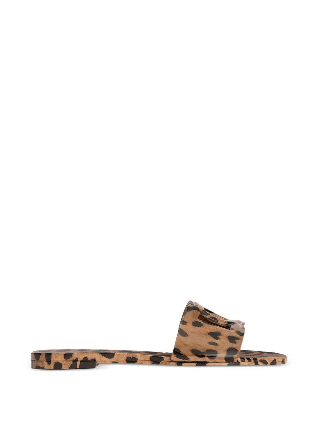 Dolce & Gabbana - Leo-print Rubber Beachwear Slides