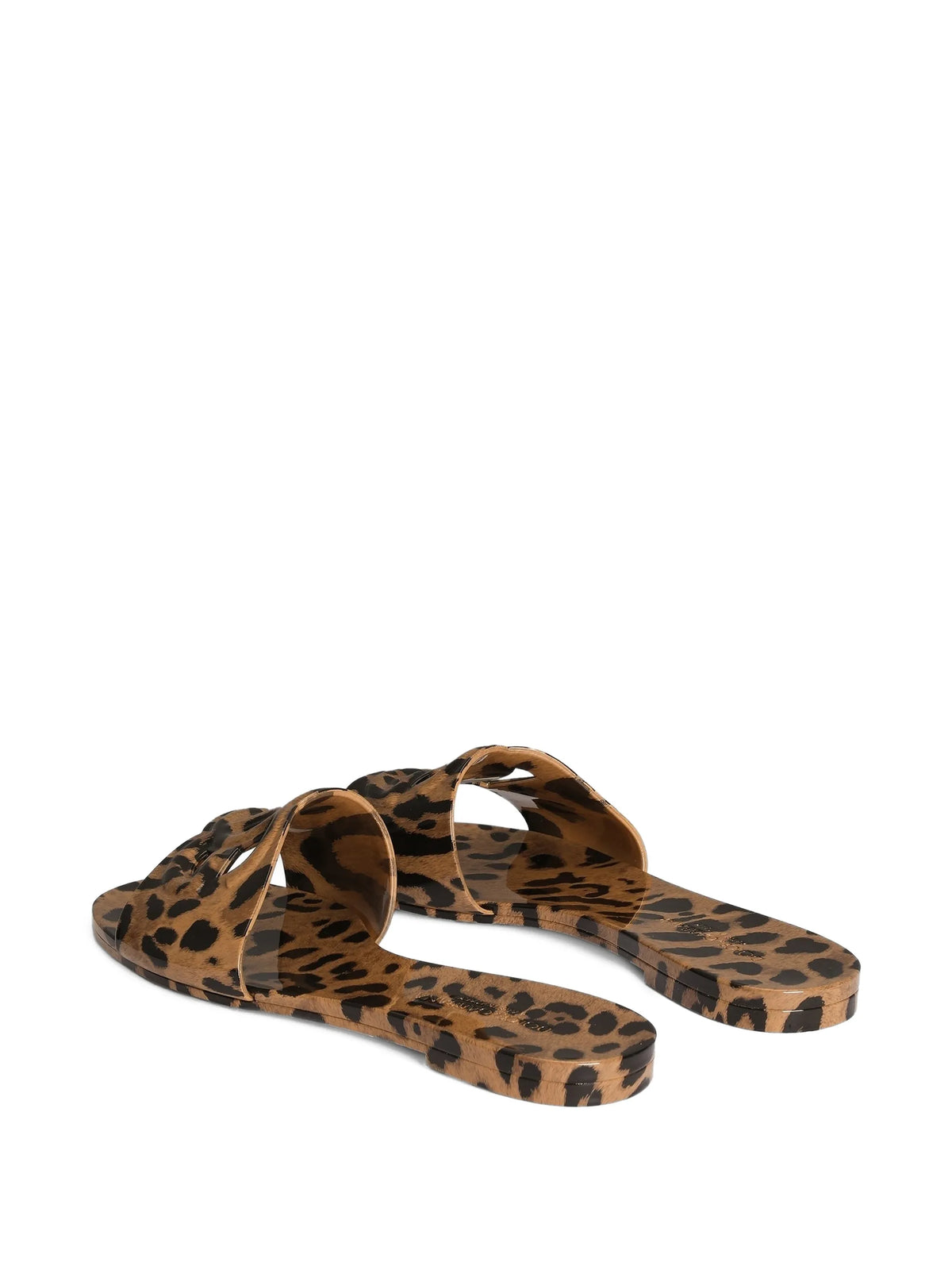 Dolce & Gabbana - Leo-print Rubber Beachwear Slides