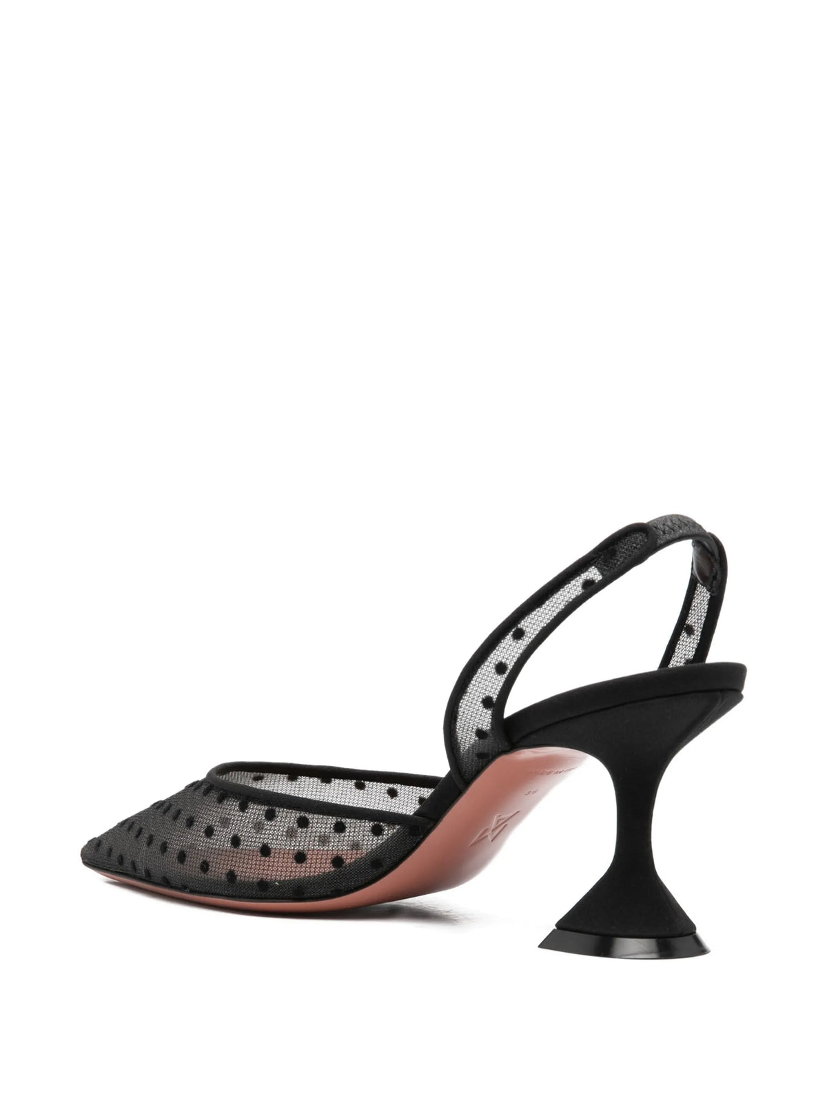 Amina Muaddi - 70mm Polka-dot Pattern Sling-back Pumps