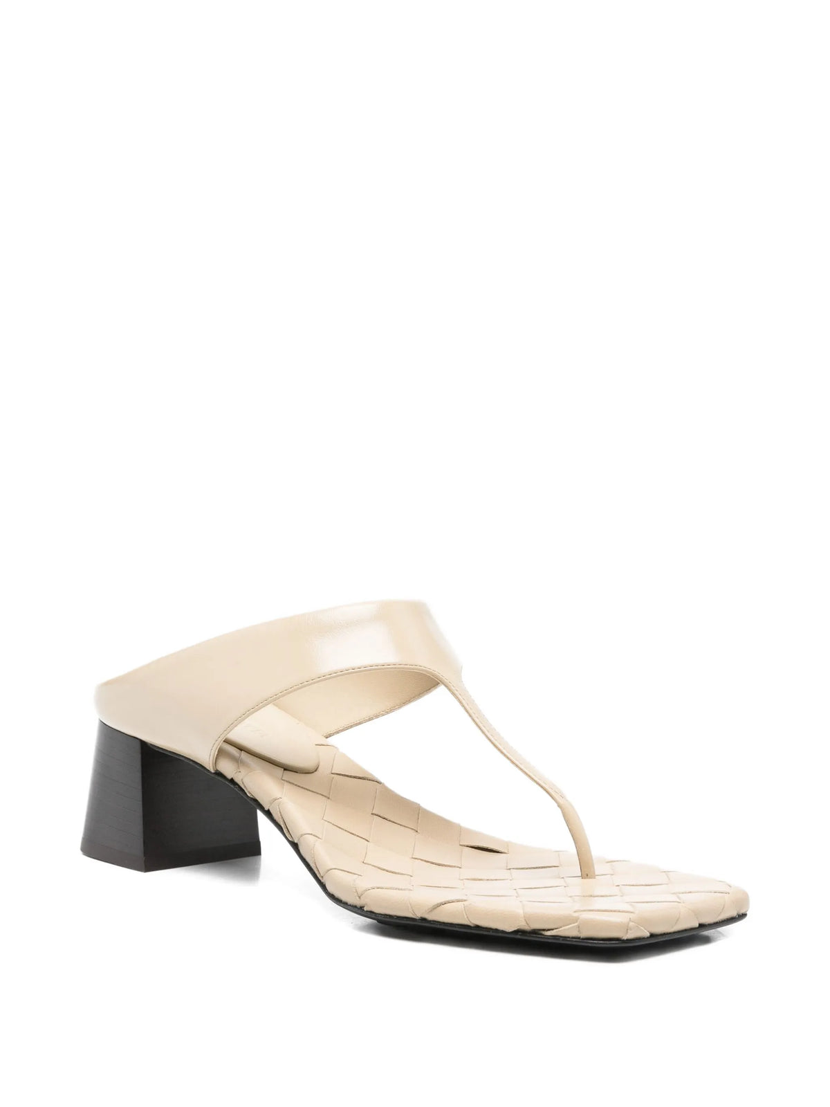 Bottega Veneta - 45mm Marella Intrecciato Block-heel Sandals