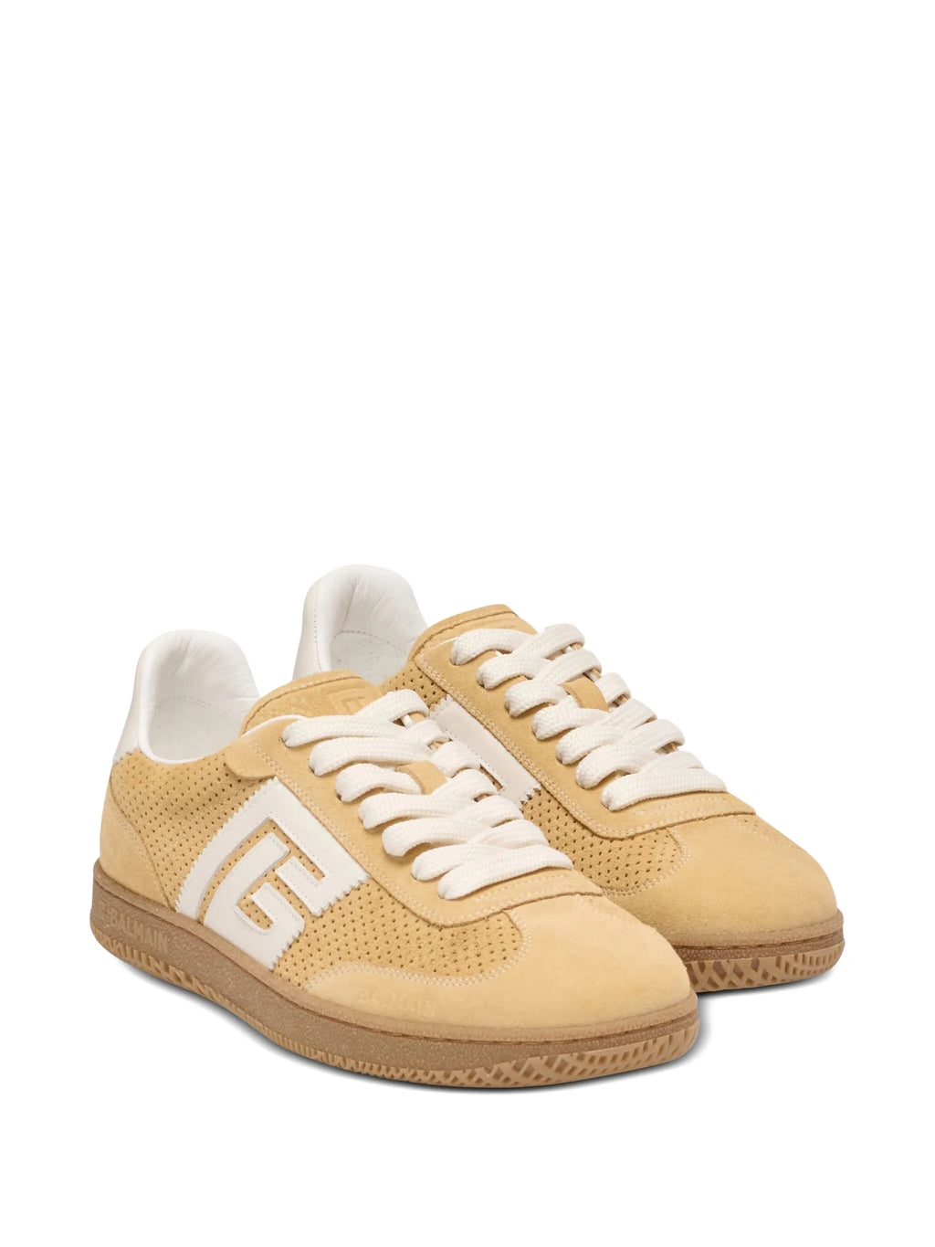 Balmain - Suede Balmain Swan Trainers