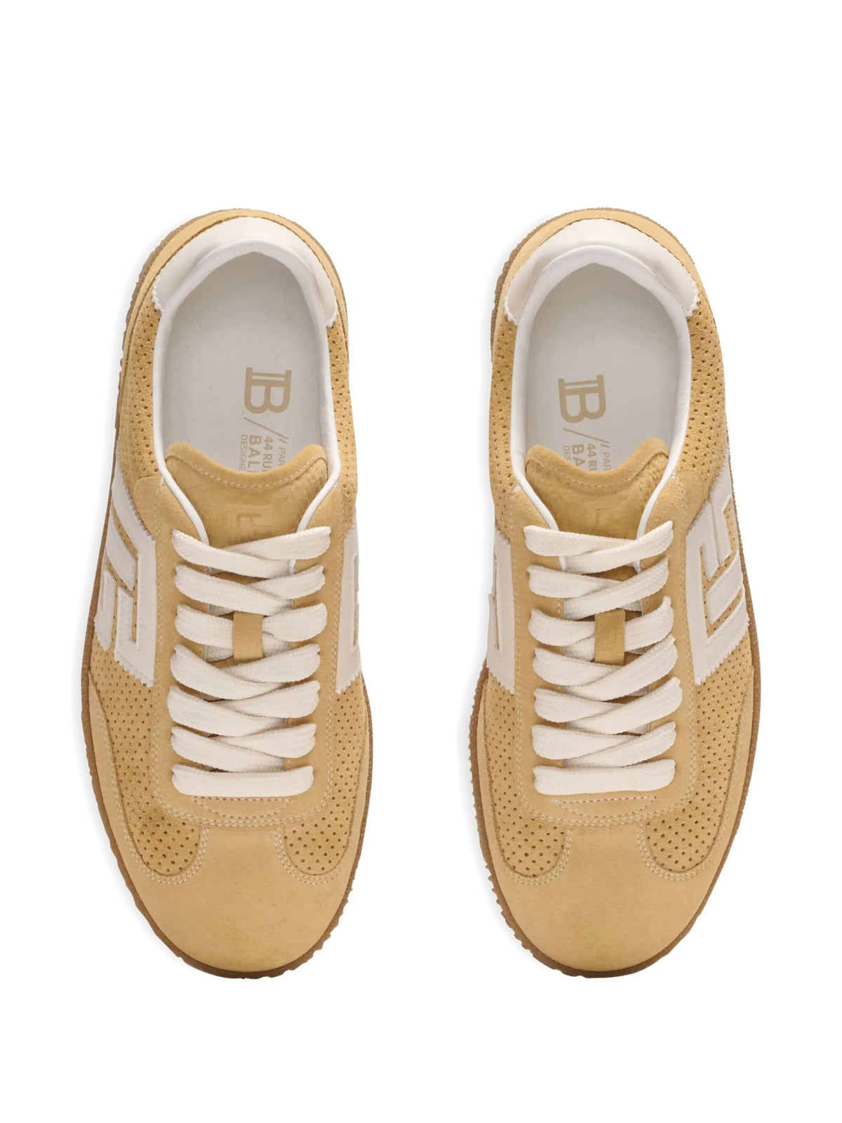 Balmain - Suede Balmain Swan Trainers