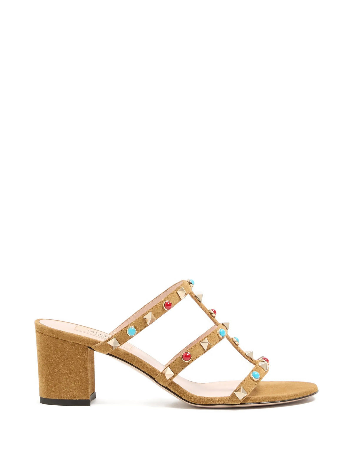 Valentino - Rockstud Cabochon-embellished Leather Sandals