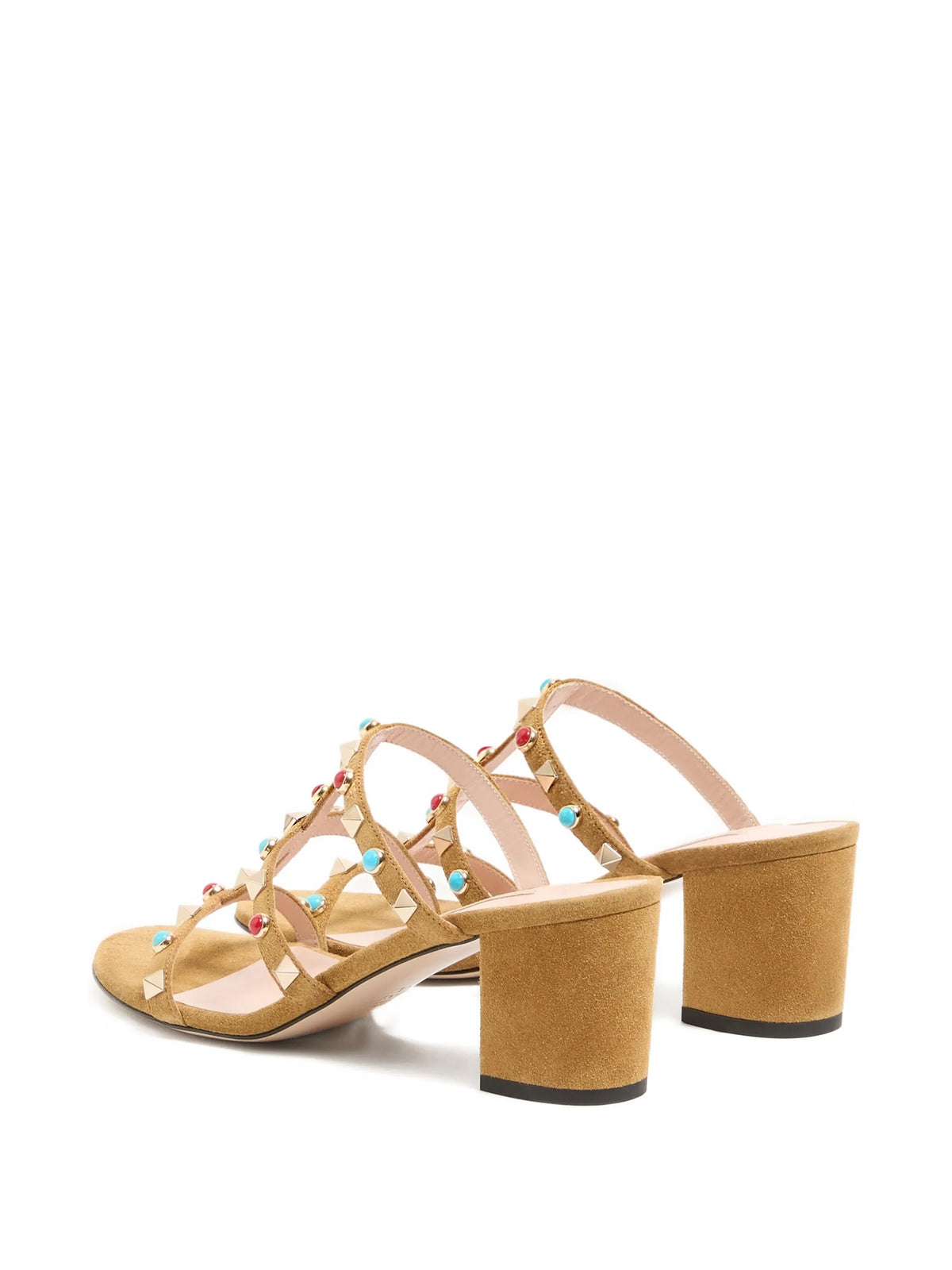 Valentino - Rockstud Cabochon-embellished Leather Sandals