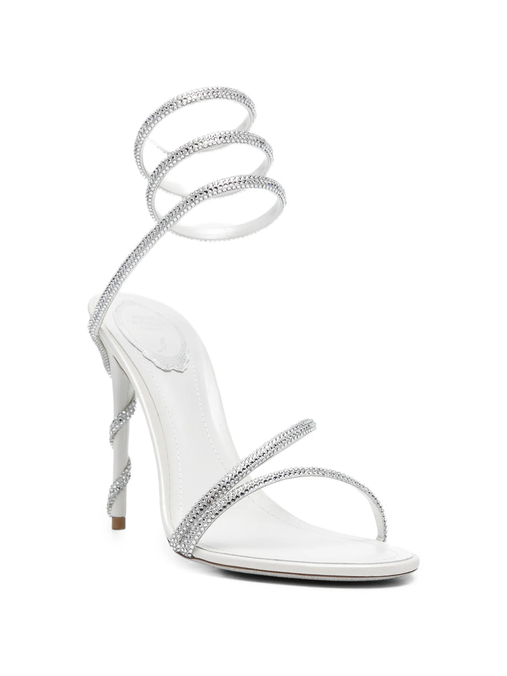 René Caovilla - Margot Embellished Satin Heeled Sandals