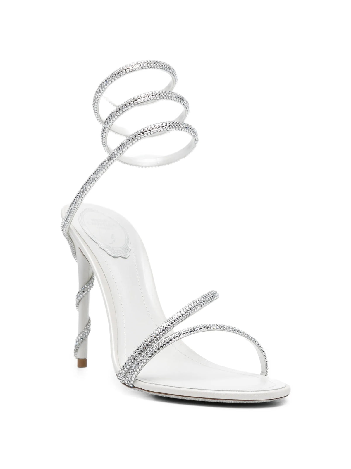 René Caovilla - Margot Embellished Satin Heeled Sandals