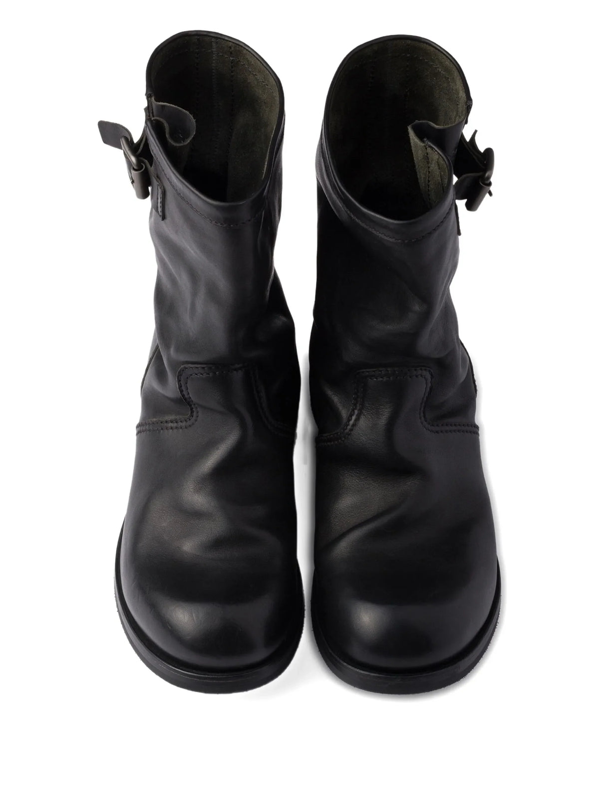 Prada - Leather Mid-calf Boots