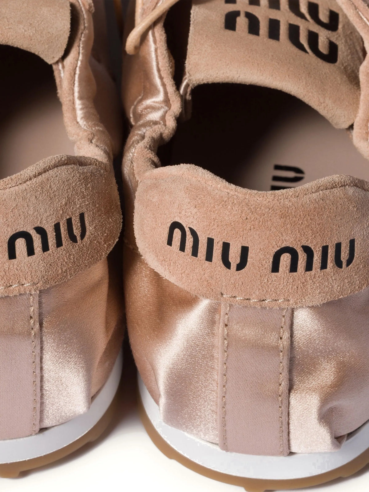 Miu Miu - Plume Suede-trimmed Sneakers