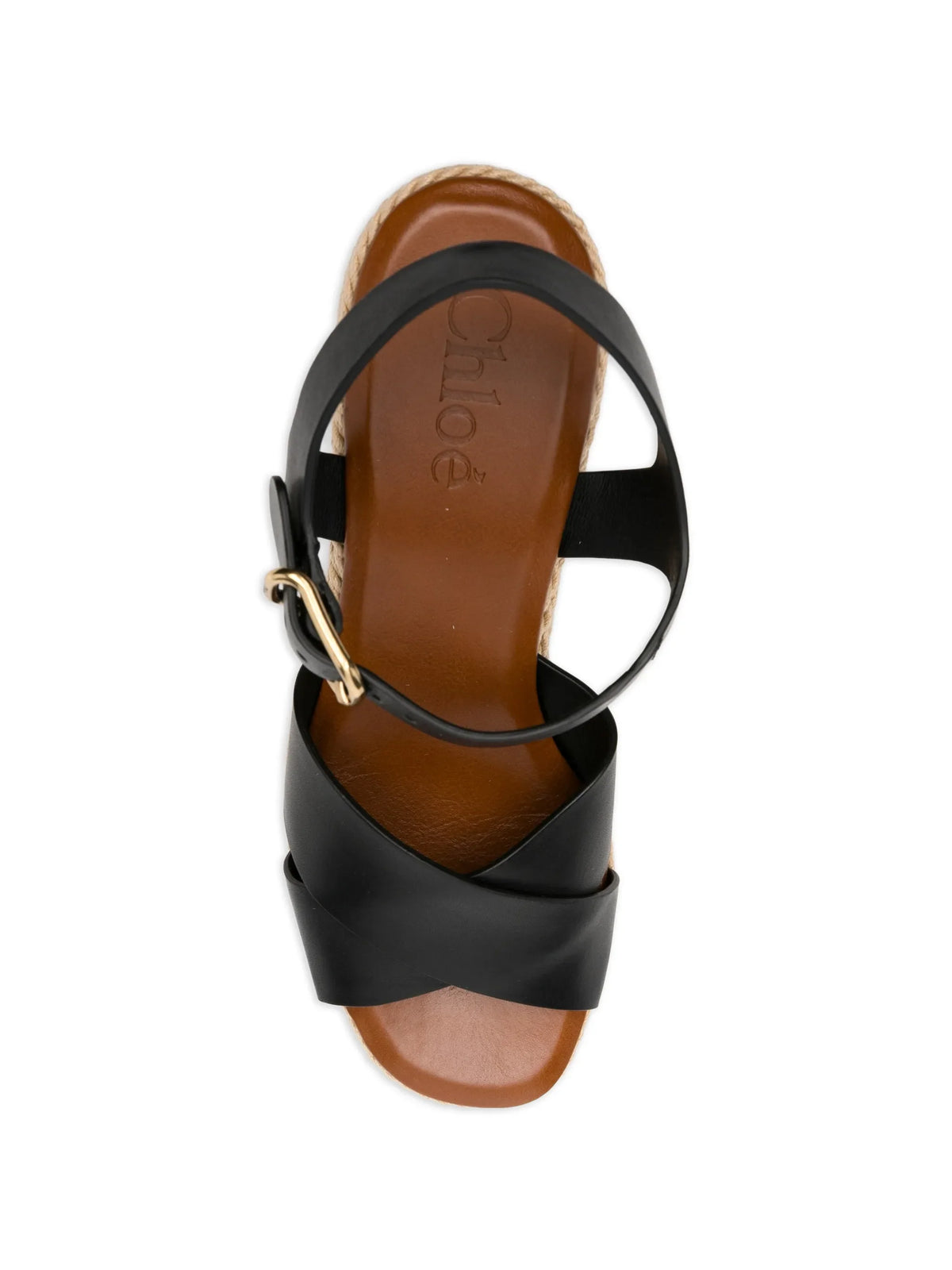Chloé - Logo-embroidered Platform Wedge Sandals