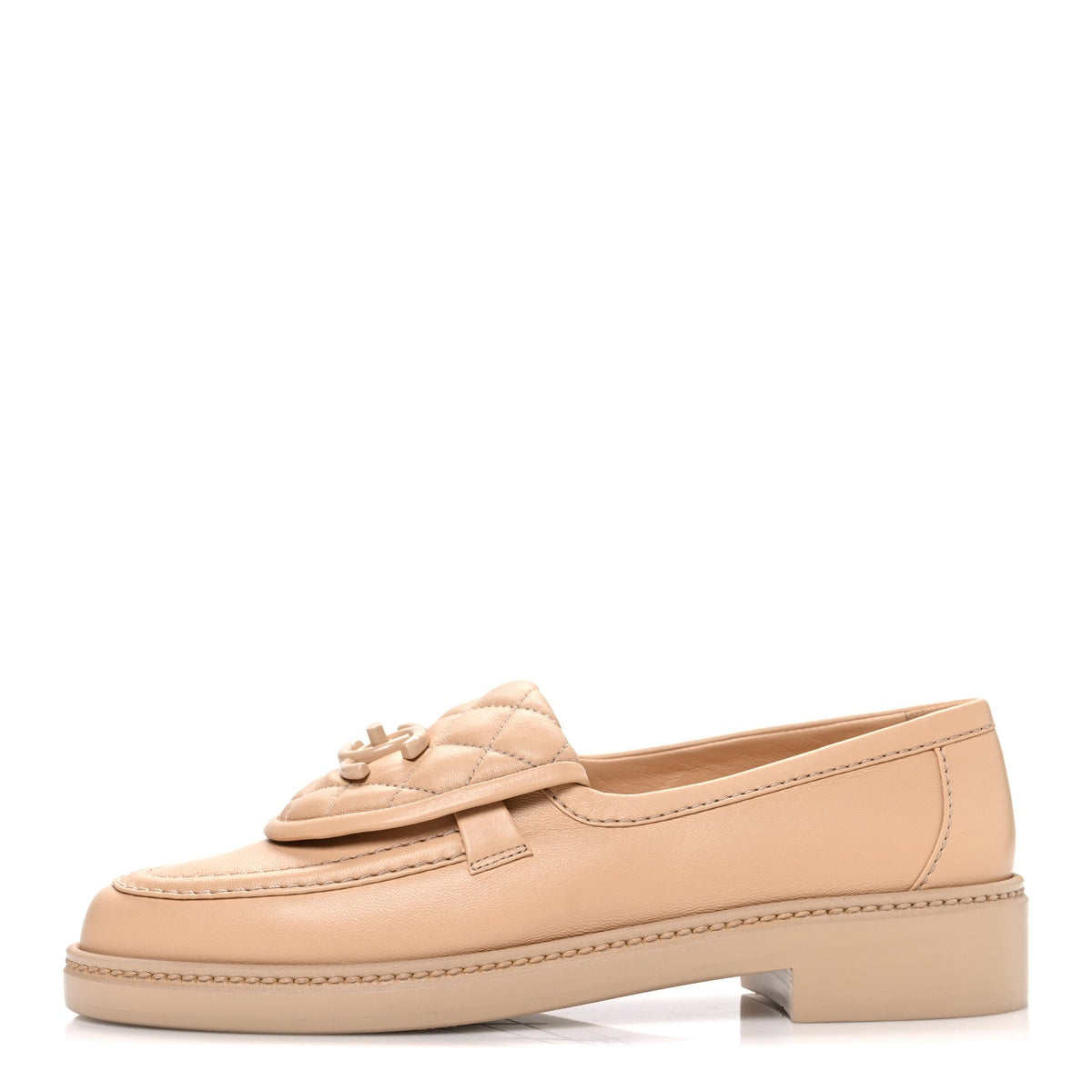 Chanel - Lambskin Quilted CC Turnlock Moccasins