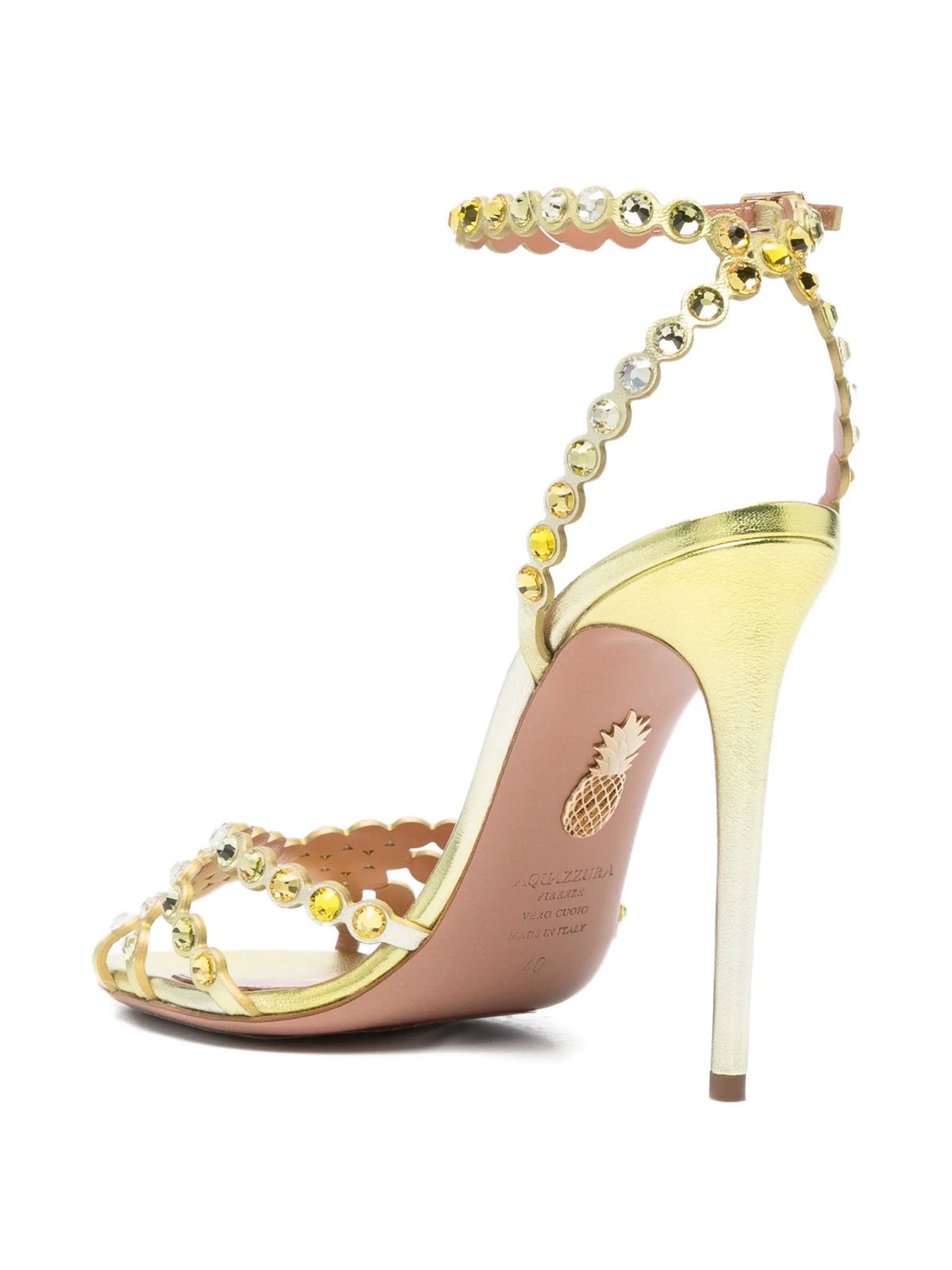 Aquazzura - Tequila Embellished Heeled Sandals