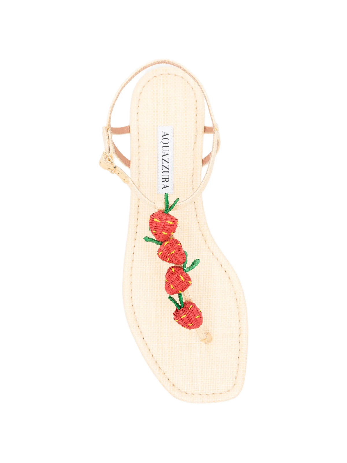 Aquazzura - Fragolina Sugar Strawberry-embellishment Sandals