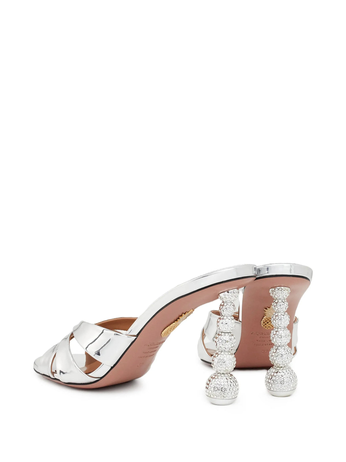 Aquazzura - Yes Baby Crystal-embellished Heeled Sandals